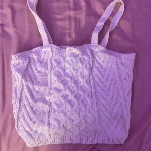 Forever 21 White Knit Tank Top